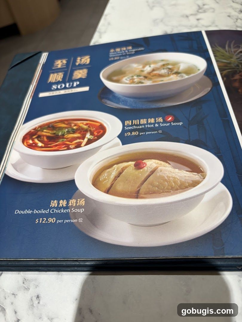 Soup Menu