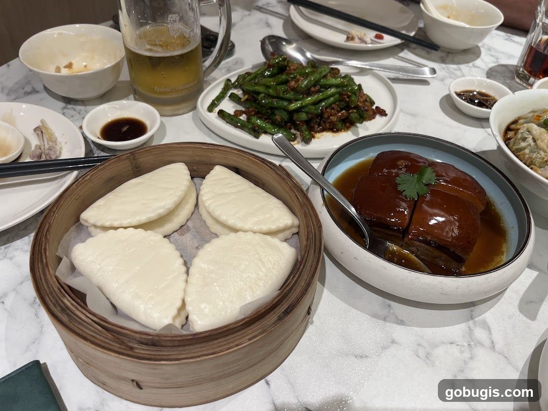 Table with Chinese Food