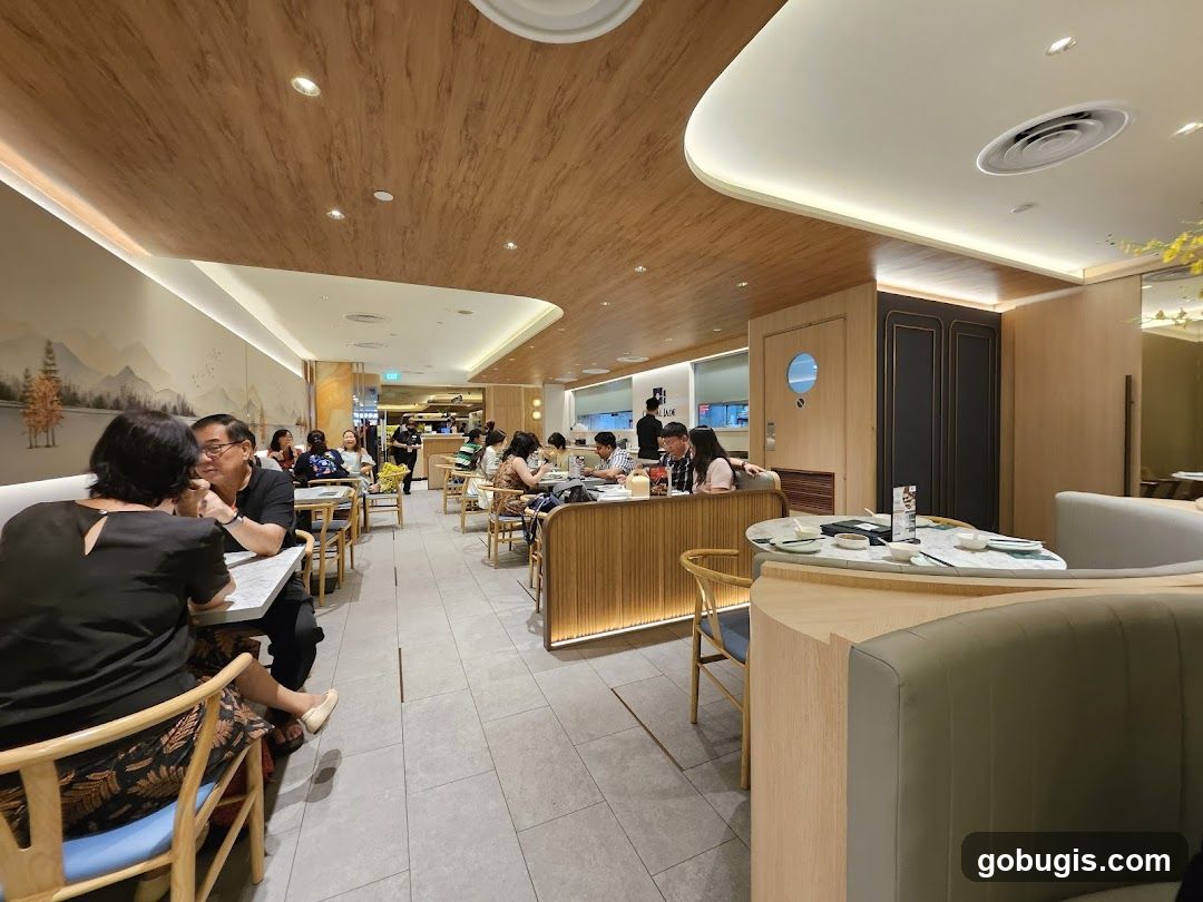 Restaurant Interior with Diners