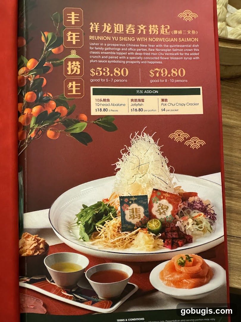 Reunion Yu Sheng with Norwegian Salmon