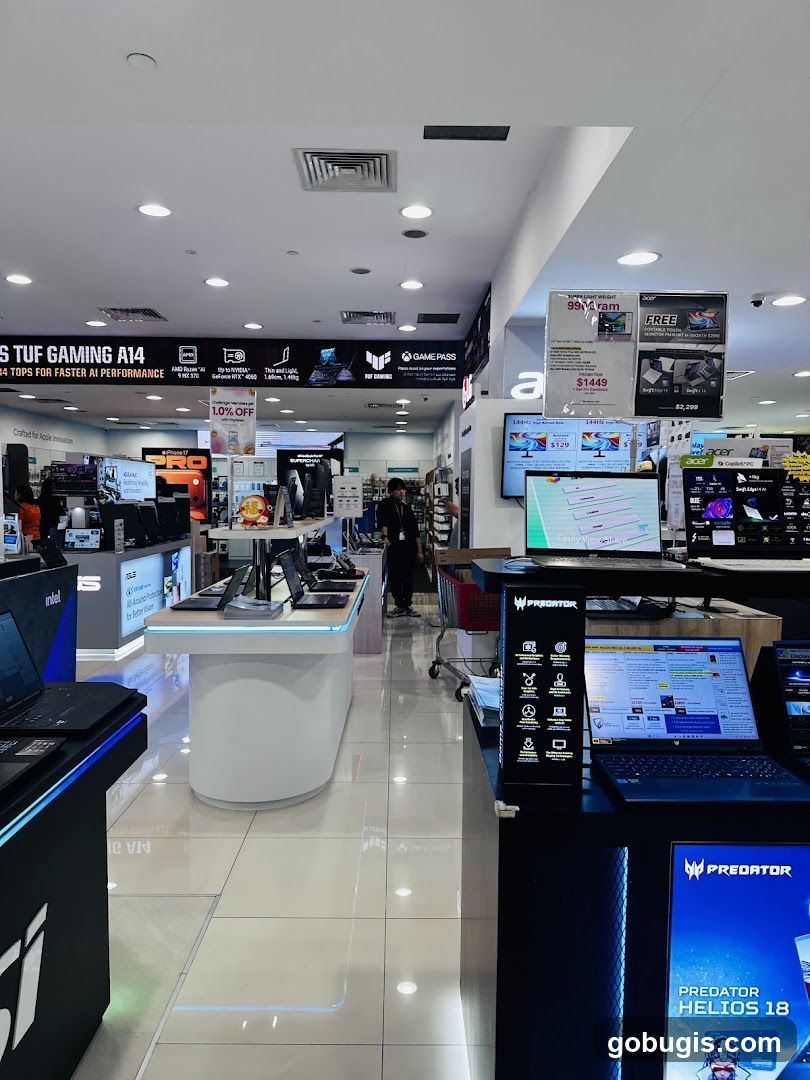 Electronics Store Interior
