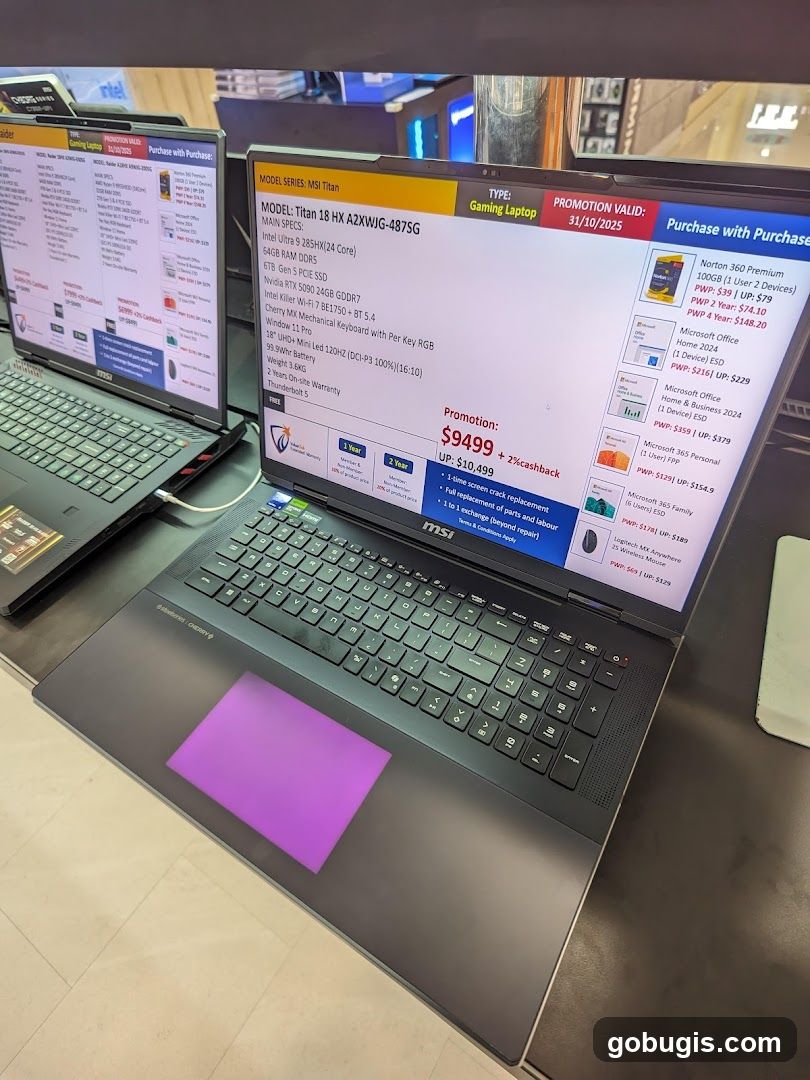 MSI Titan Gaming Laptop Promotion