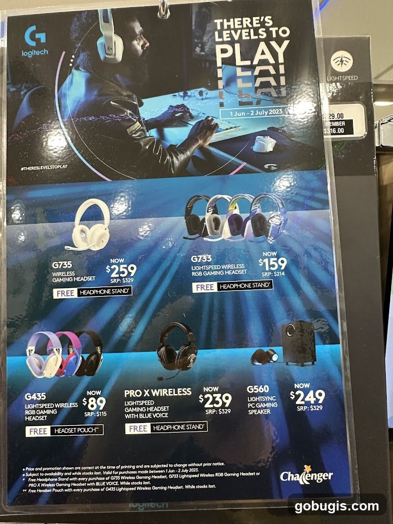 Logitech Gaming Headset Promotion