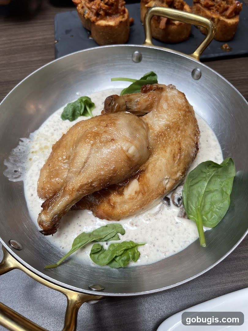 Roasted Chicken with Cream Sauce