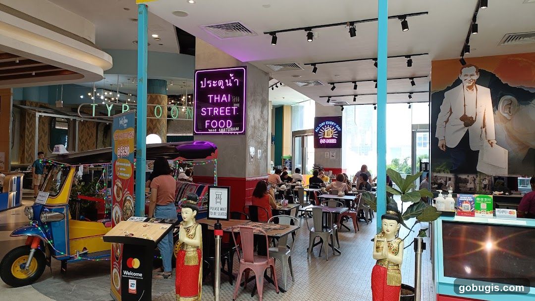 Thai Street Food Restaurant Interior