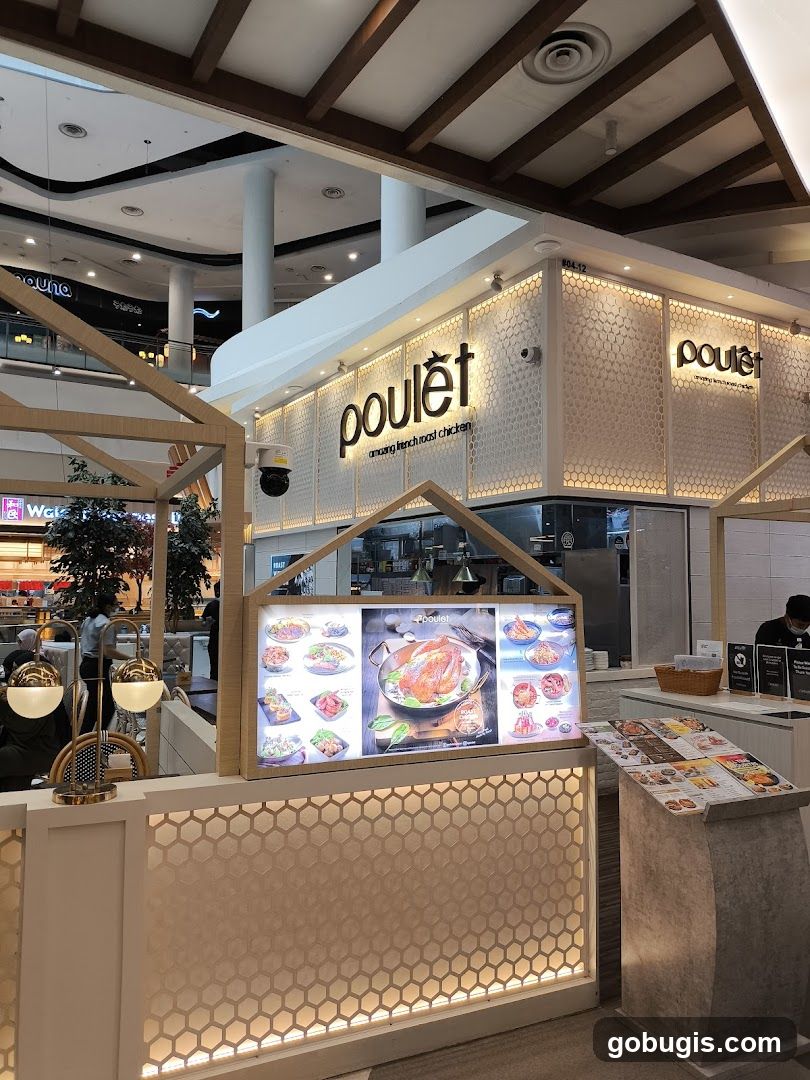 Poulet Restaurant Menu Display