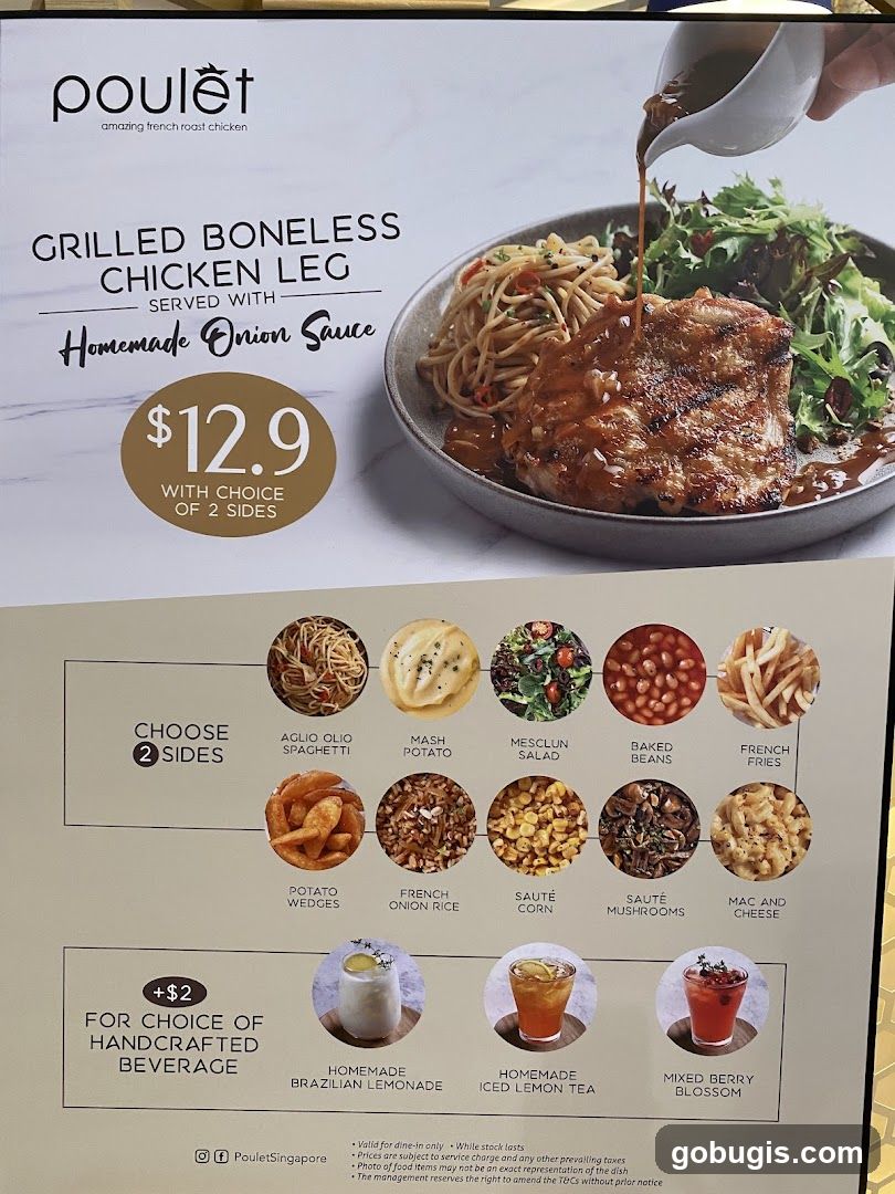 Poulet Menu