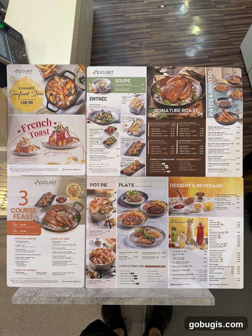 Poulet Menu