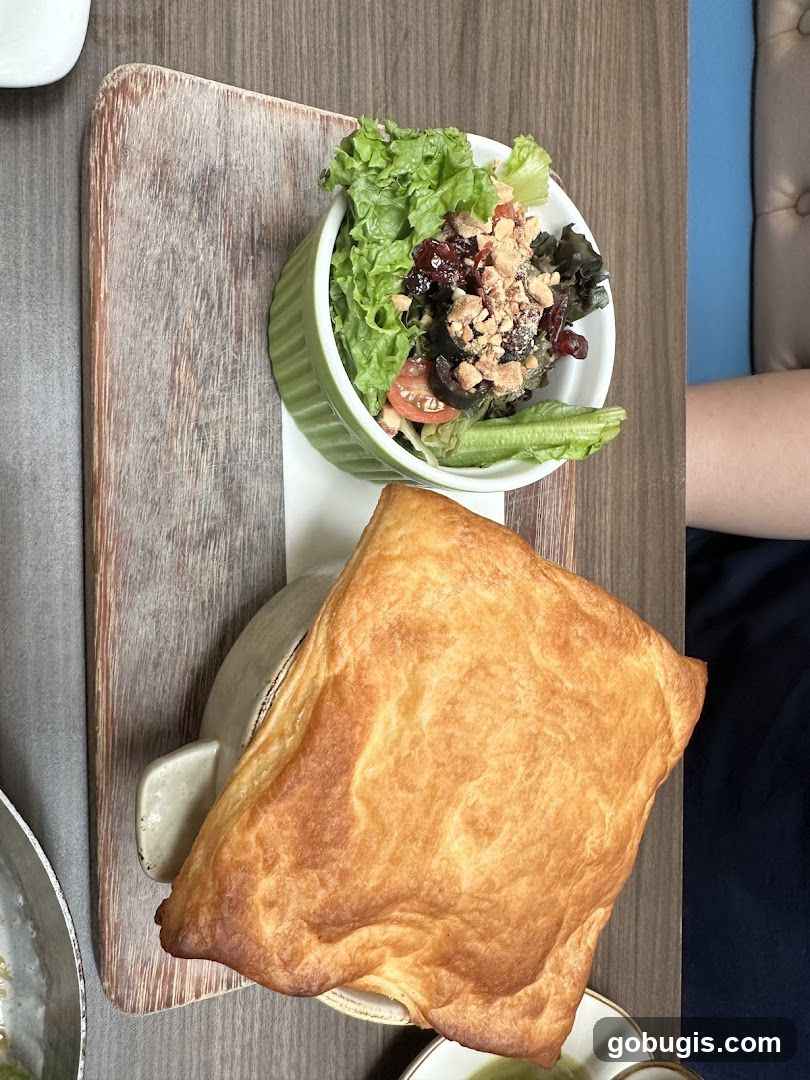 Savory Pastry and Salad