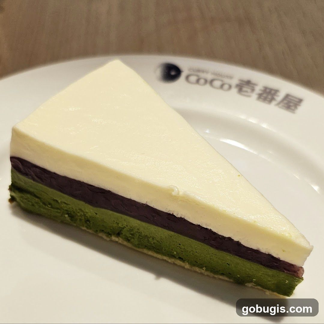 Matcha and Red Bean Cheesecake