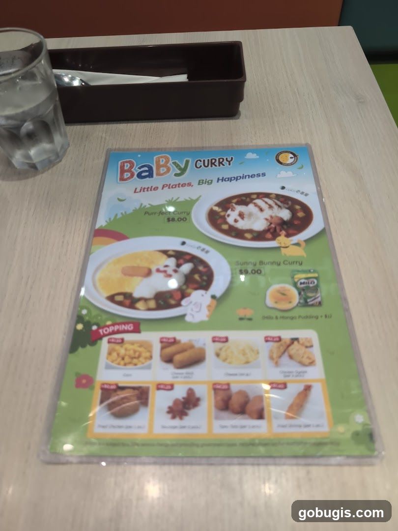 Baby Curry Menu