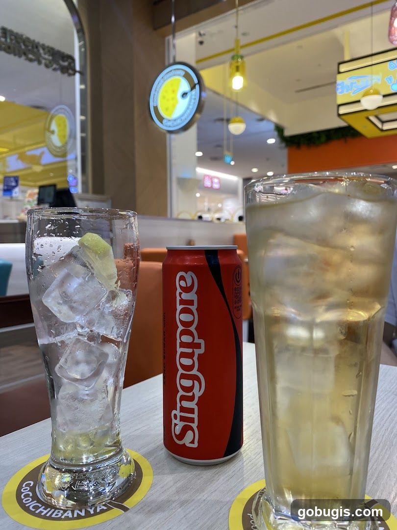 Drinks and Can on Table