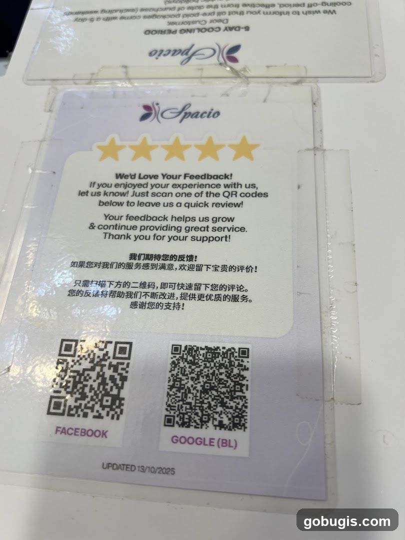 Customer Feedback QR Codes