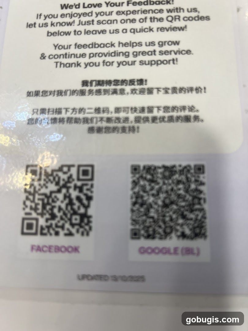 Feedback QR Codes