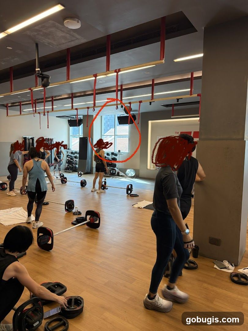 Gym workout class