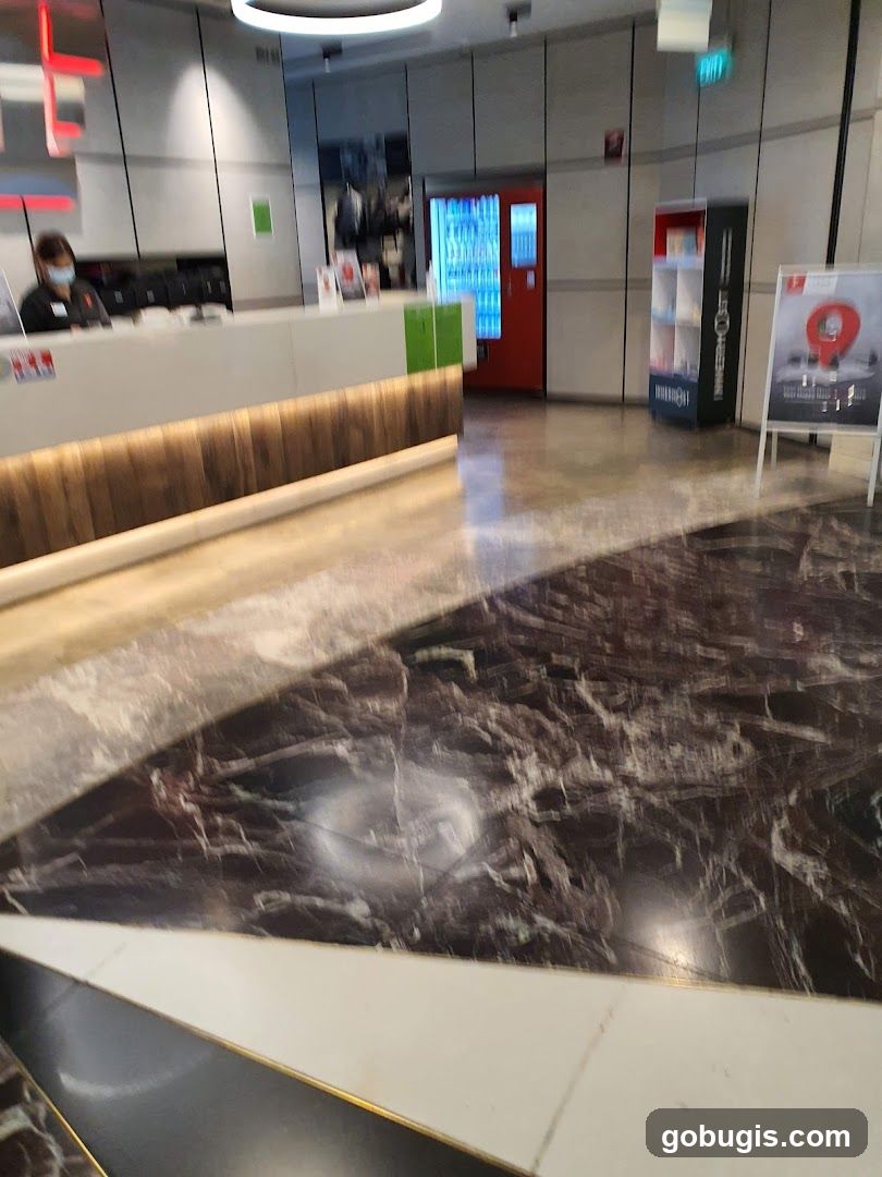 Reception Area with Vending Machine