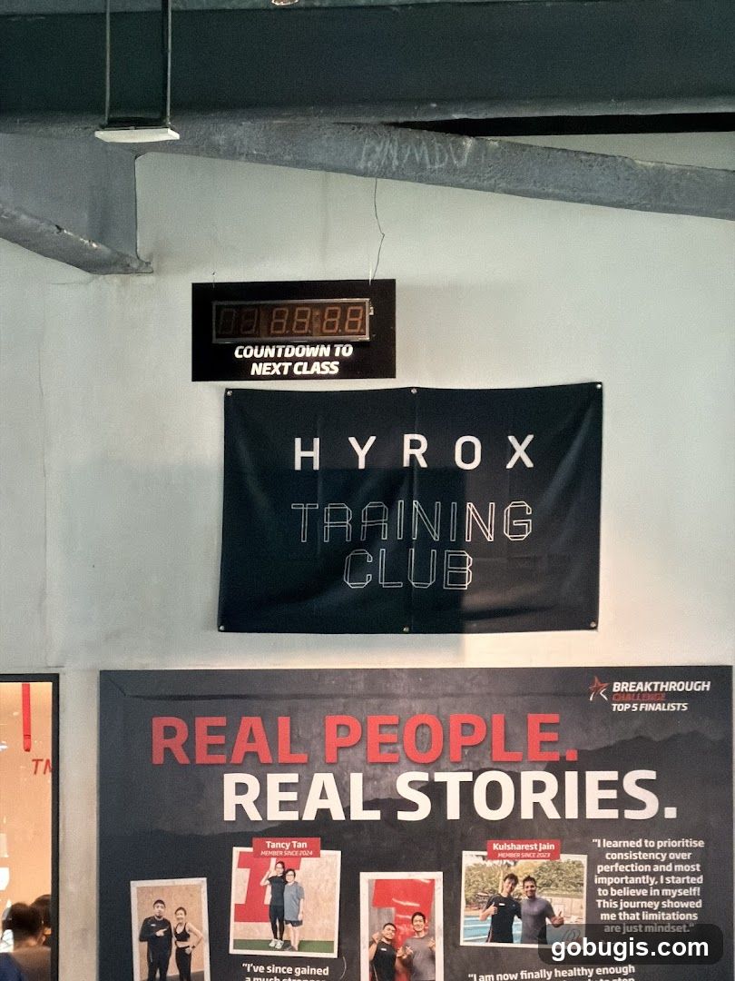 Hyrox Training Club Banner and Motivational Poster