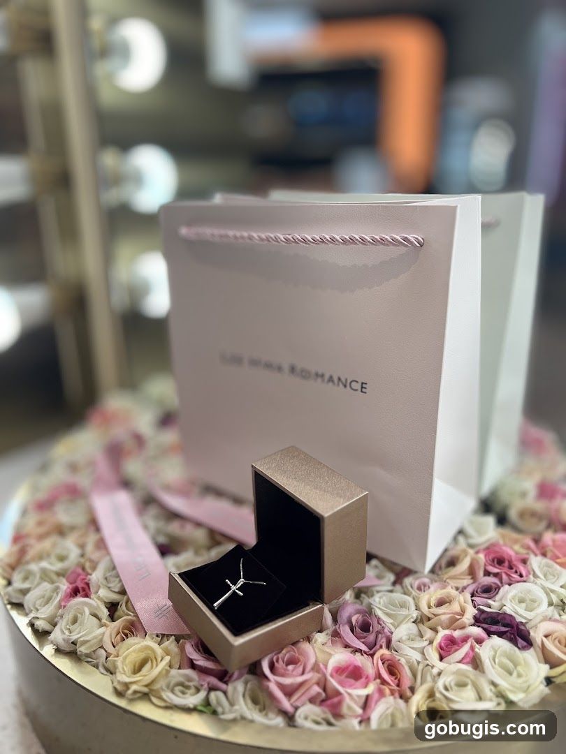 Jewelry Display with Gift Bag