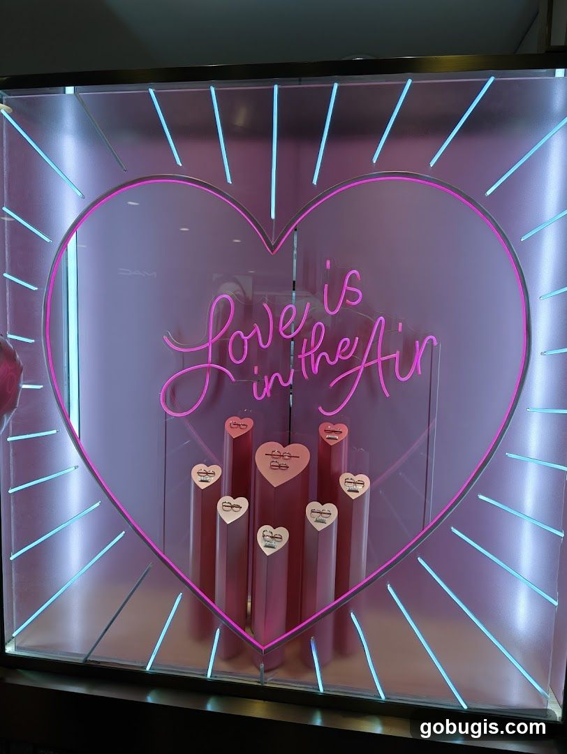 Valentine's Day Window Display