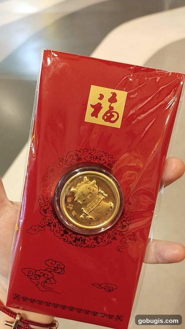 Red Envelope with Gold Coin