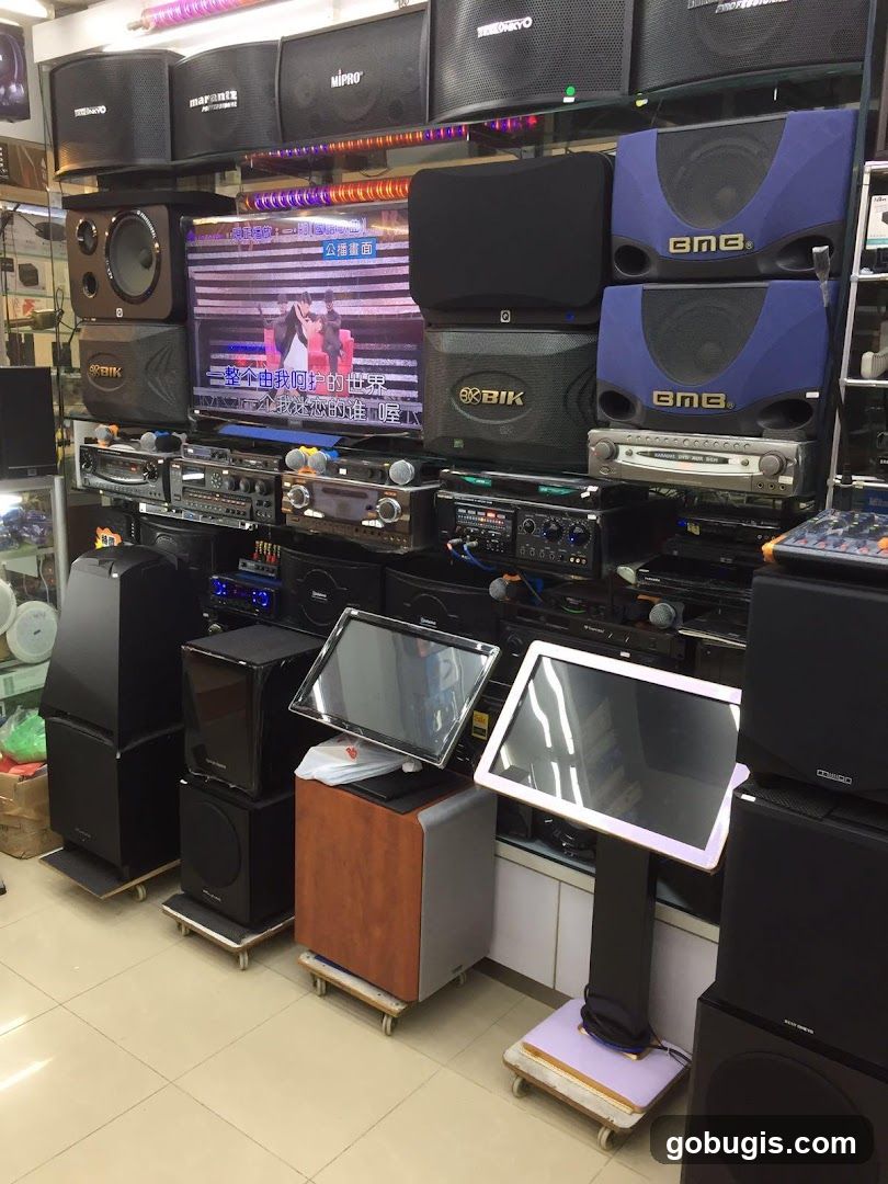 Audio Equipment Display