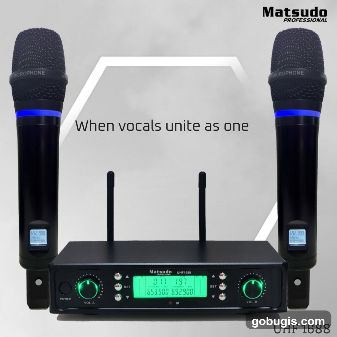 Matsudo UHF 1688 Wireless Microphone System