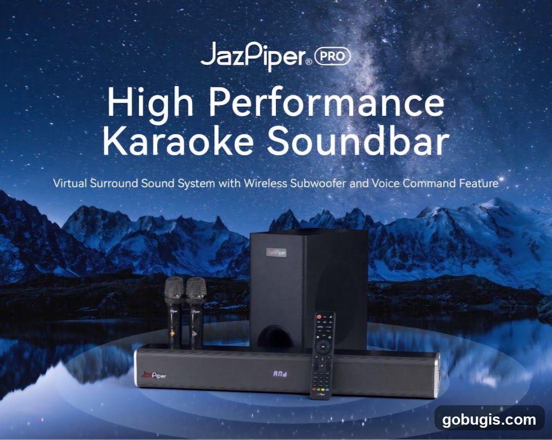 JazPiper PRO High Performance Karaoke Soundbar