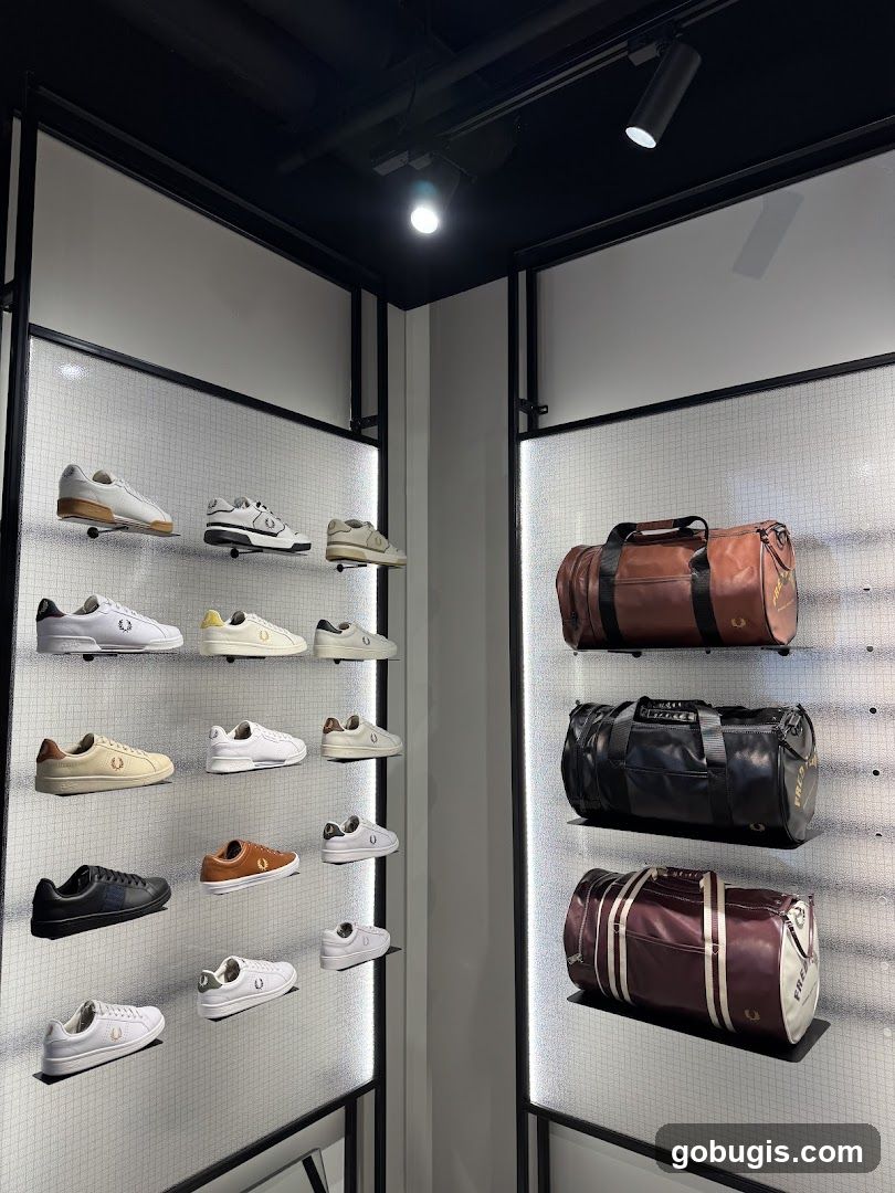 Footwear and Bags Display
