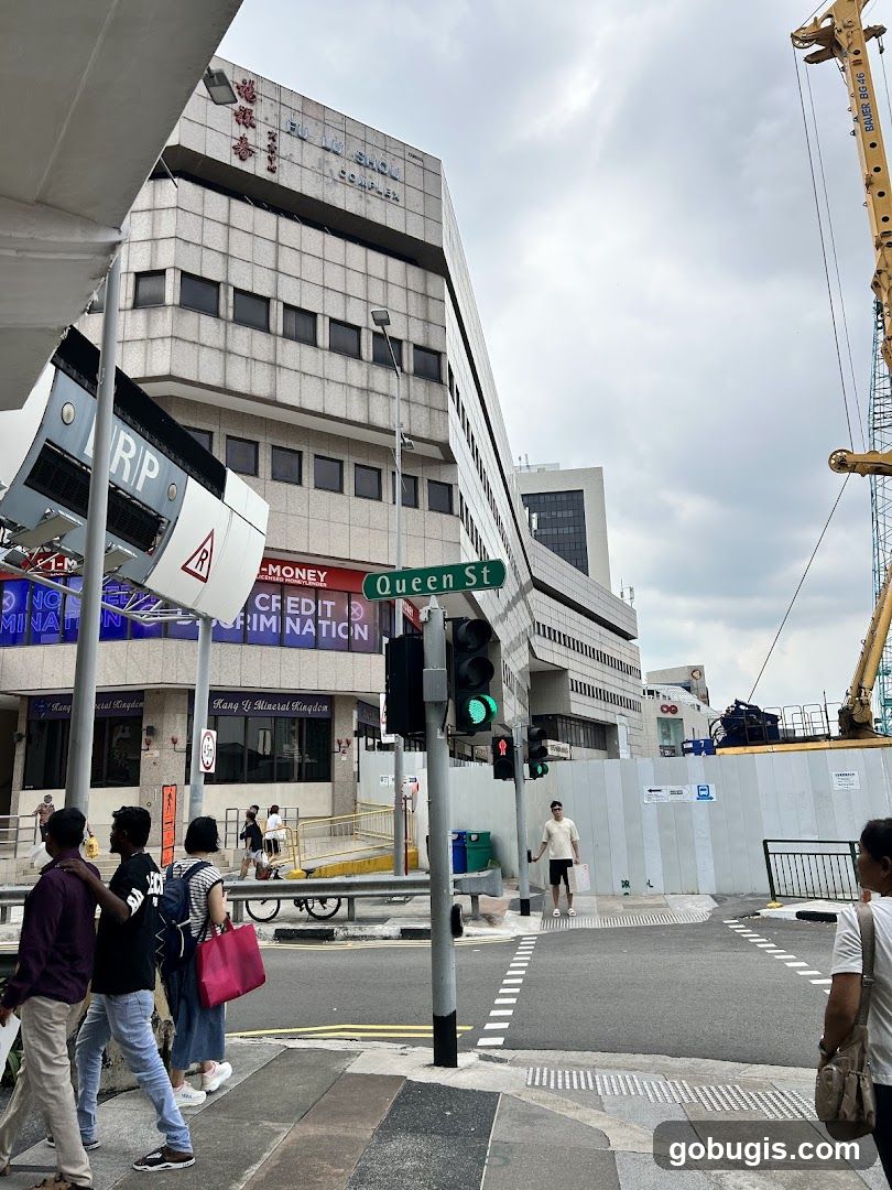 Street Scene with Building and Construction