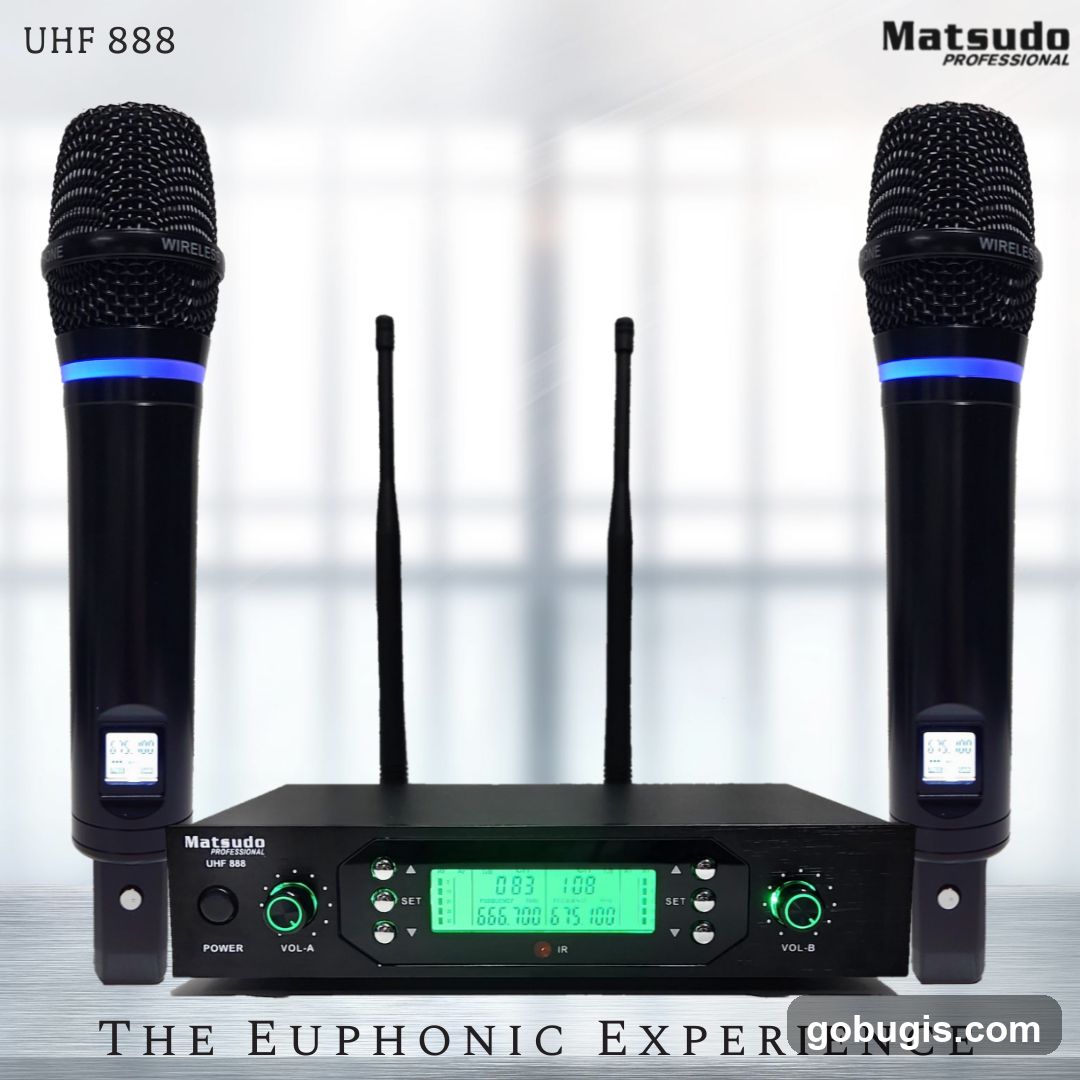 Matsudo UHF 888 Wireless Microphones