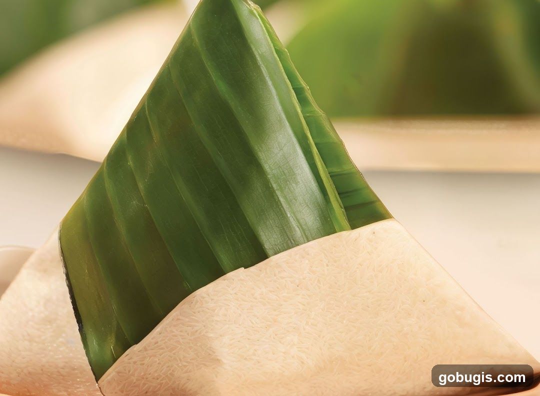 Nasi Lemak Wrapped in Banana Leaf