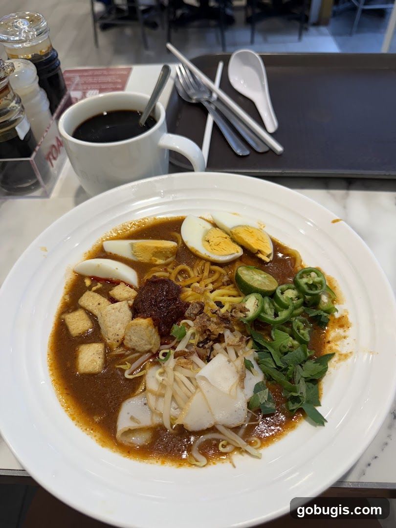 Noodle Dish with Coffee