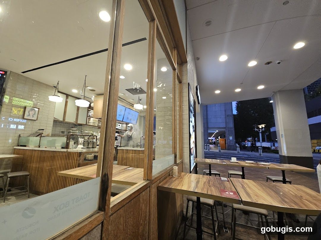 Cafe Interior with Outdoor Seating