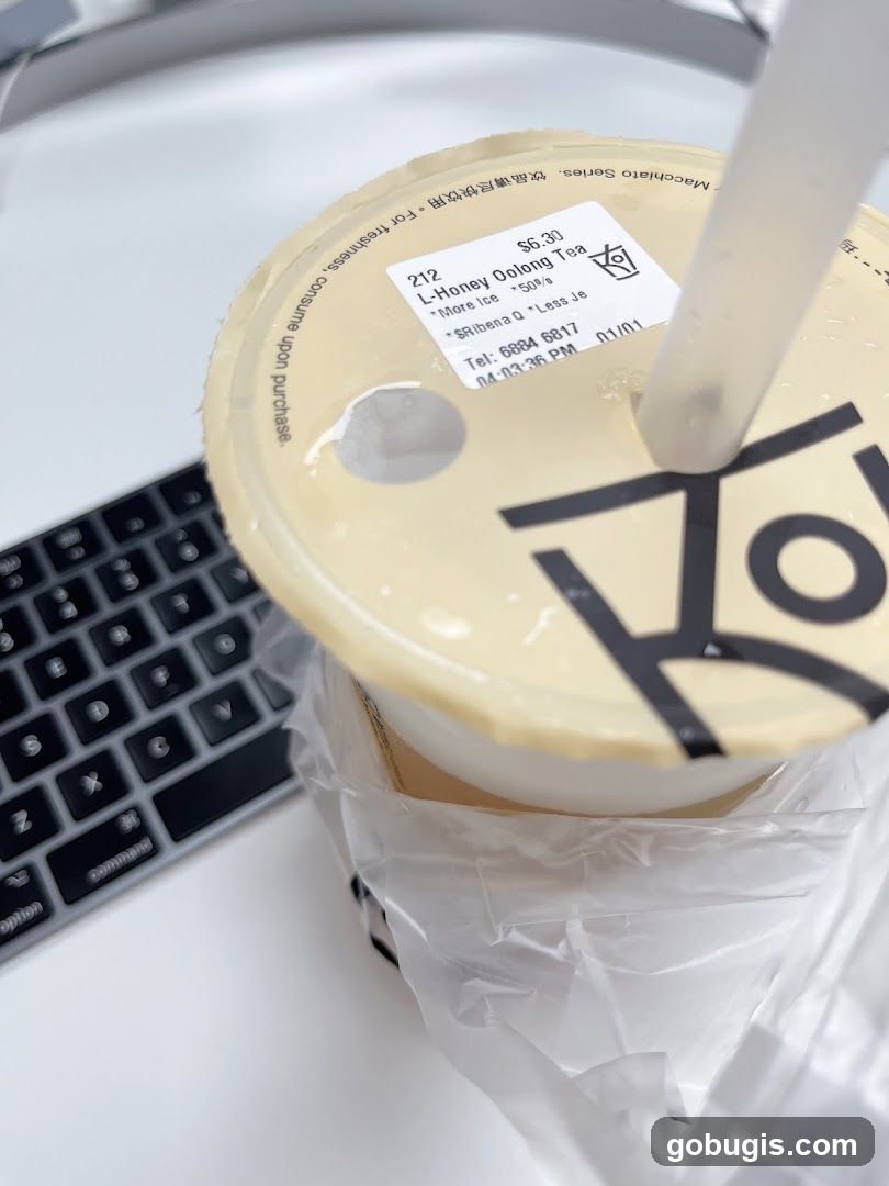 Beverage Order Sticker