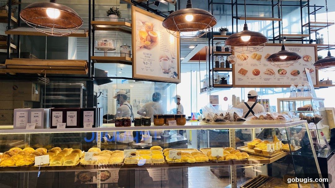Bakery Interior with Display Cases