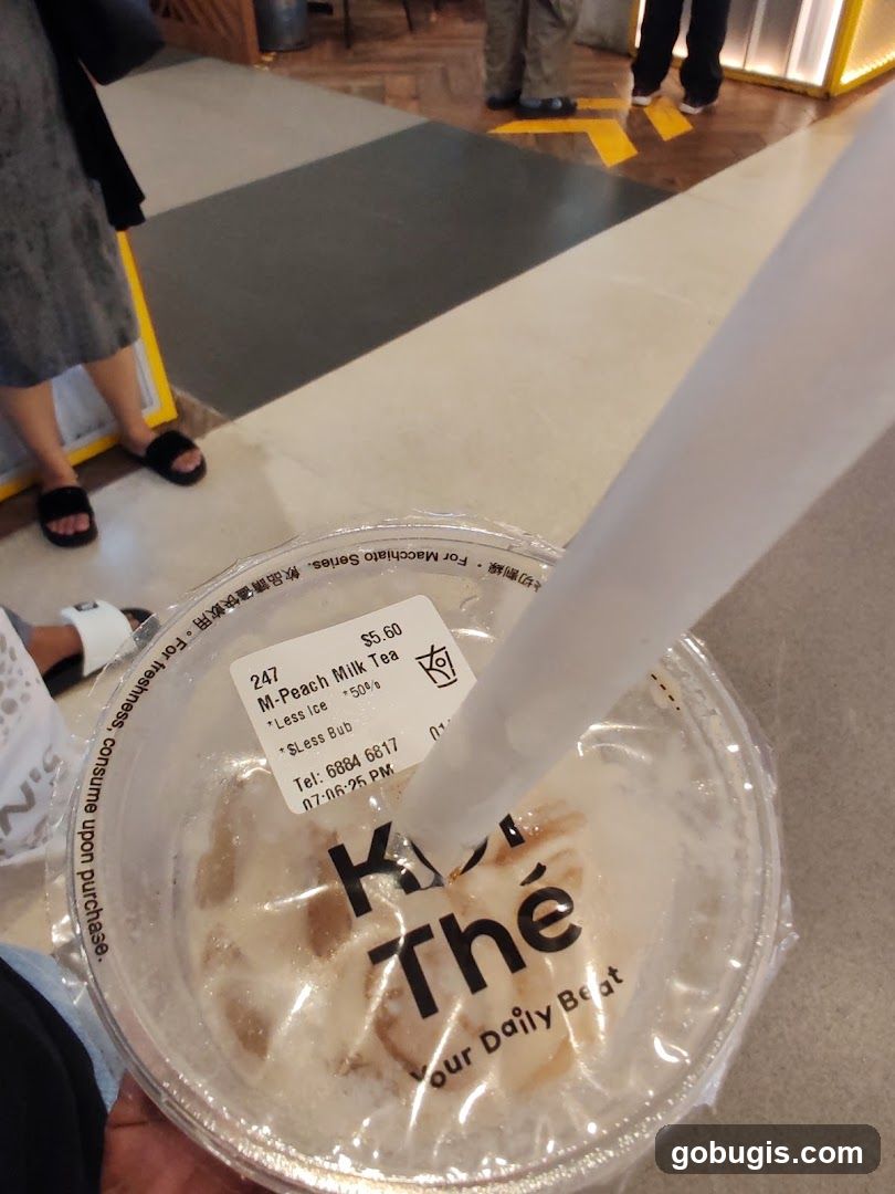 M-Peach Milk Tea