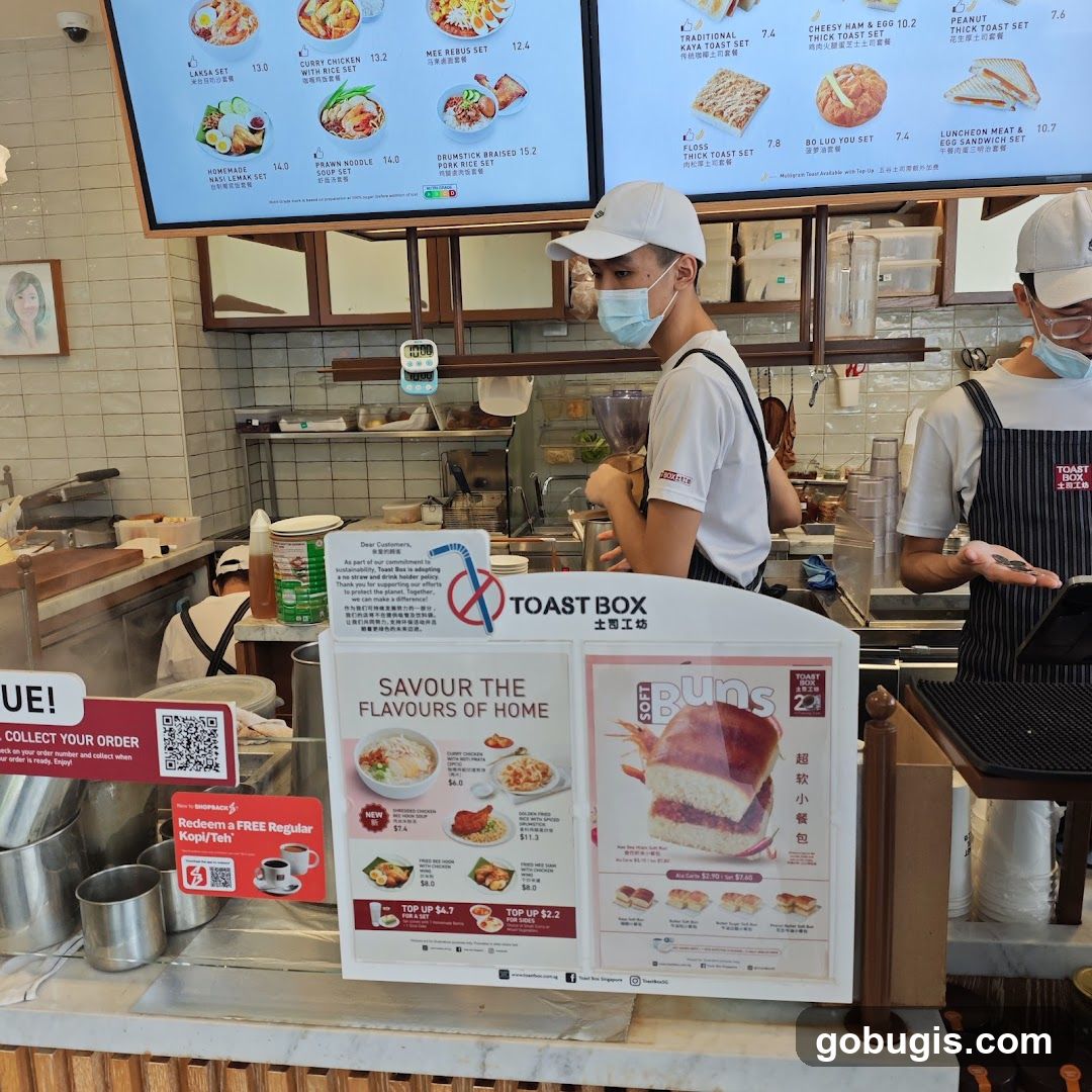 Toast Box Counter