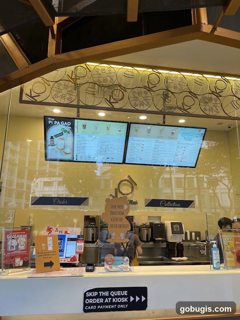 Bubble Tea Shop Counter