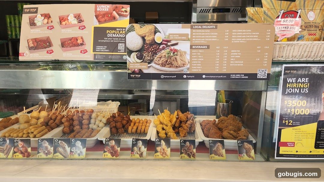 Food Display and Menu