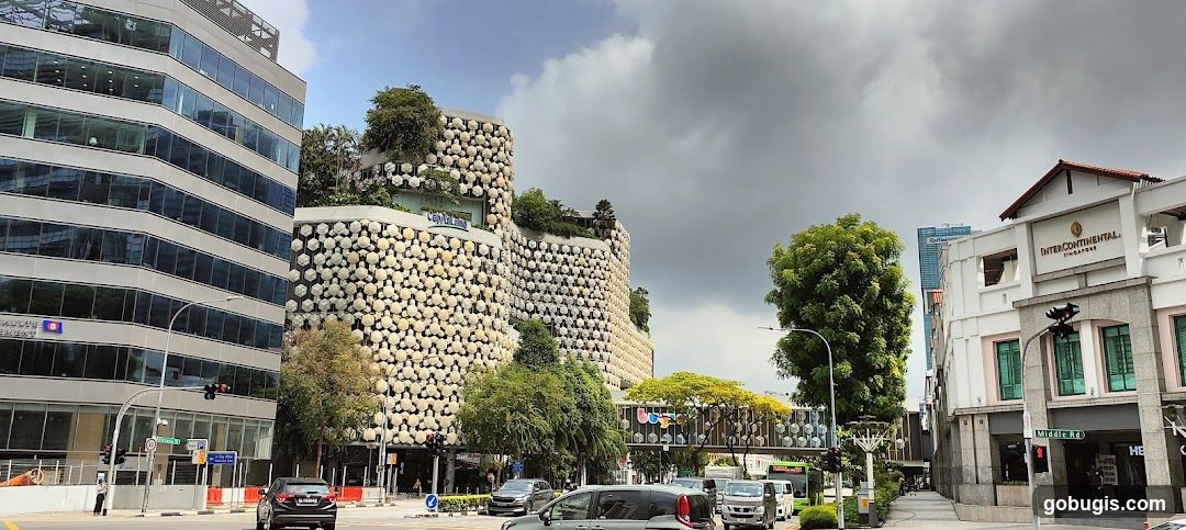 City Street Scene with Modern Architecture