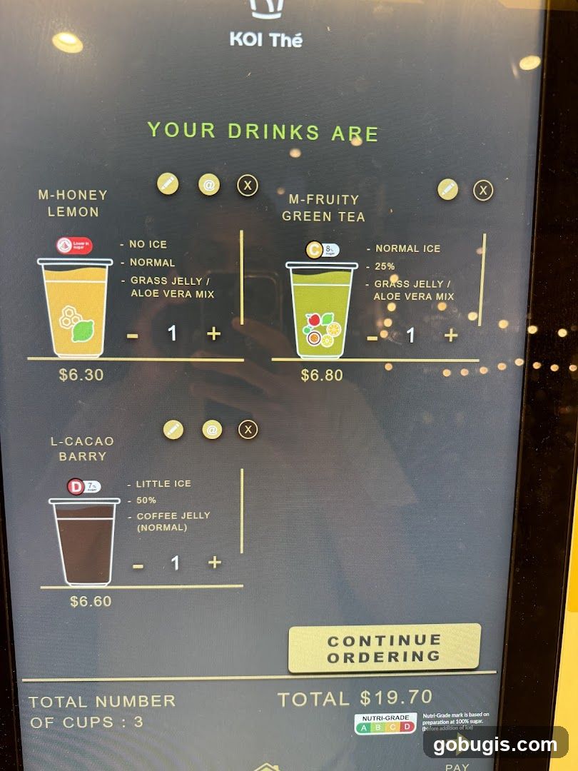 KOI Thé Drinks