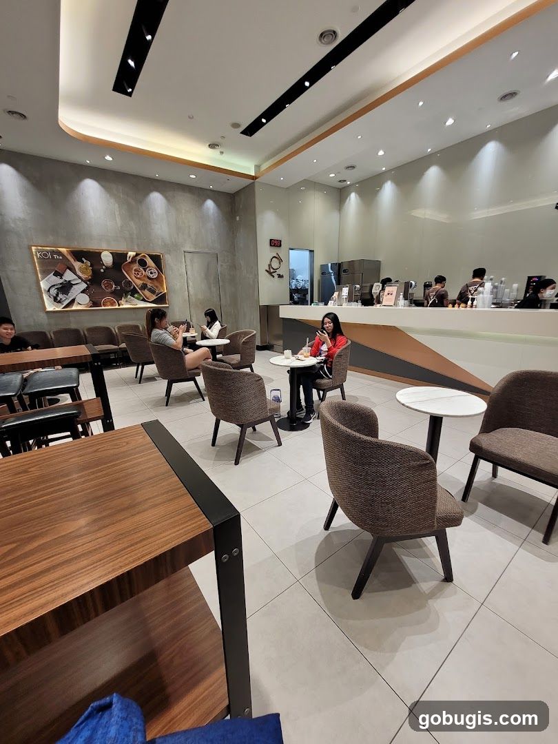 Interior of a cafe