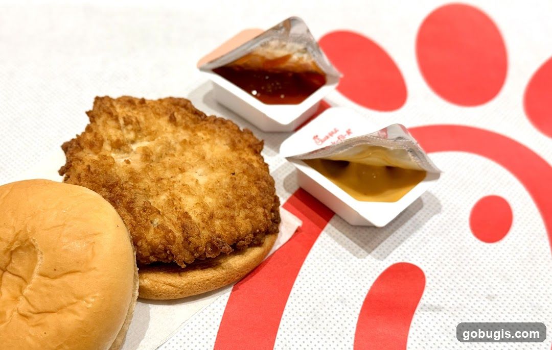 Chicken Sandwich with Sauces