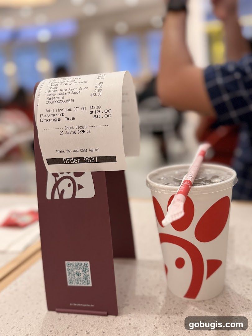 Receipt and Drink