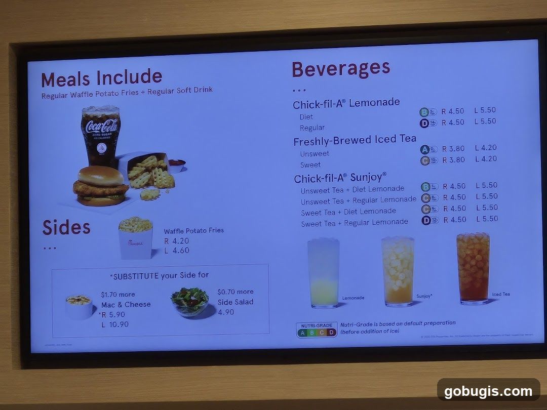 Meals and Beverages Menu