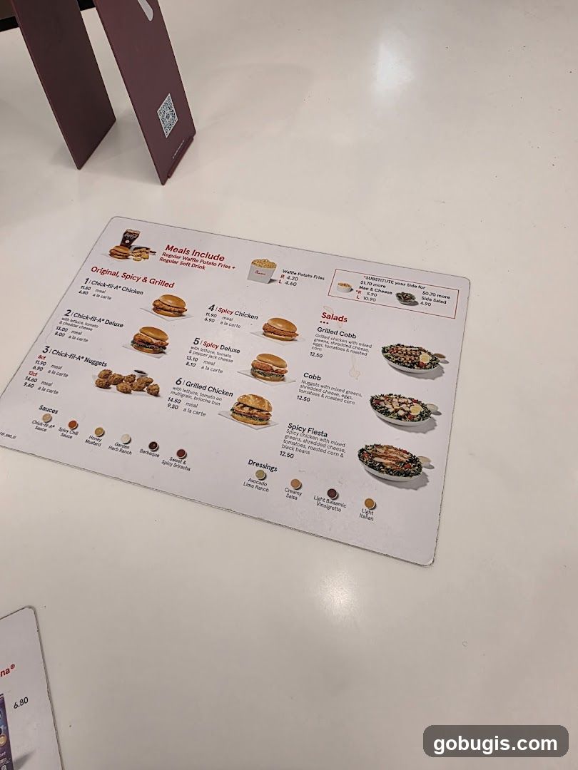 Chick-fil-A Menu
