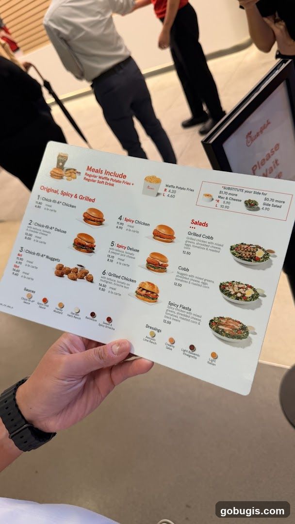 Chick-fil-A Menu