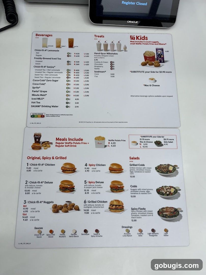 Chick-fil-A Menu