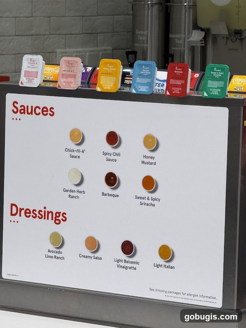 Sauce and Dressing Display