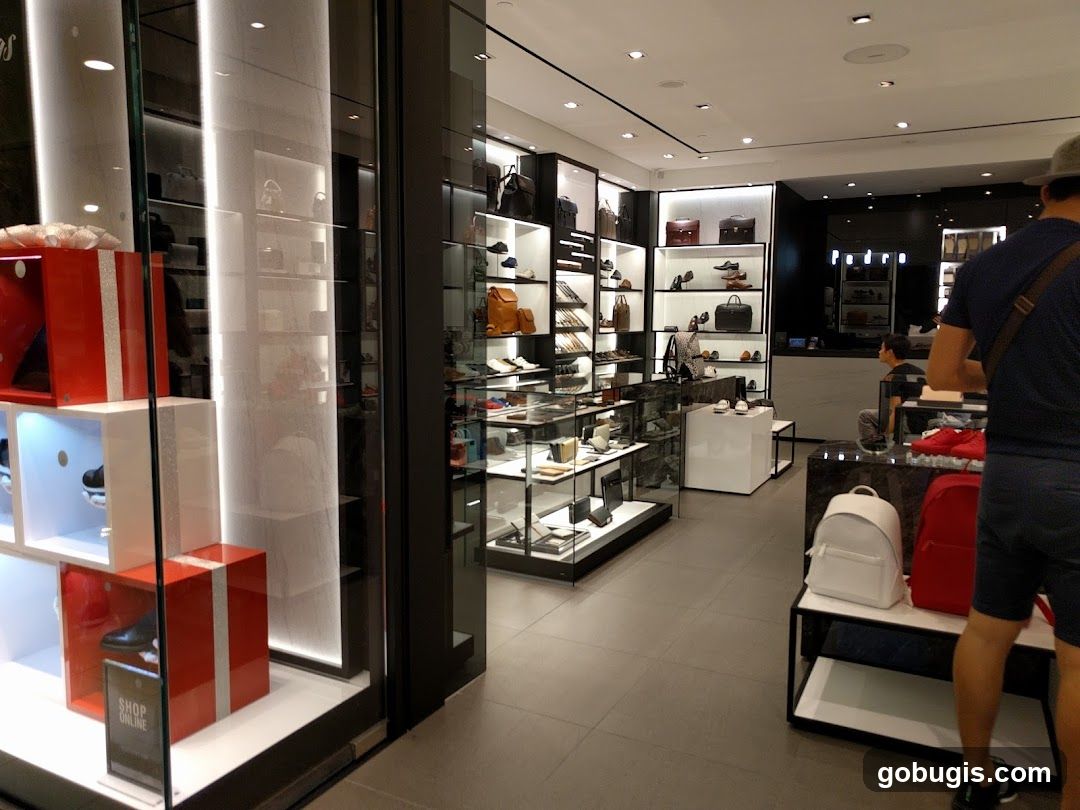 Modern Shoe and Bag Store Interior